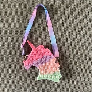 🦄 Unicorn Pop It Fidget Bag – Multicolor Magic! 🌈 Perfect Sensory Fun & Fashion!